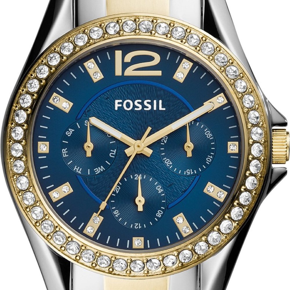 Fossil Riley Two-Tone Stainless Steel Bracelet